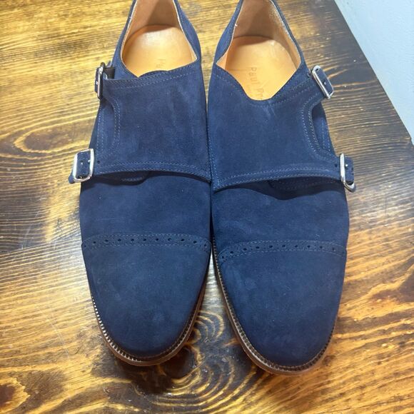 Paul Fredrick ‎ Navy Blue Oxfords Size 10 main image 8